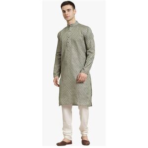 Sojanya Men's Jacquard Silk Self Design Only Kurta